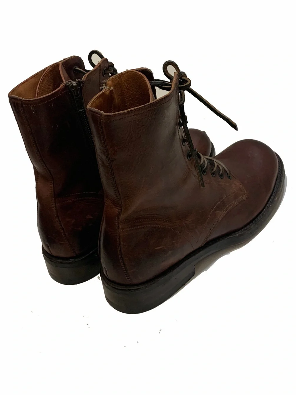 10.5 / Frye Men's Brown Leather Lace-Up Boot